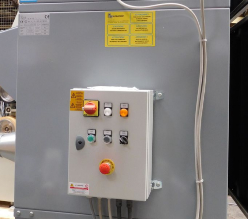 Control box for machine coupling 
